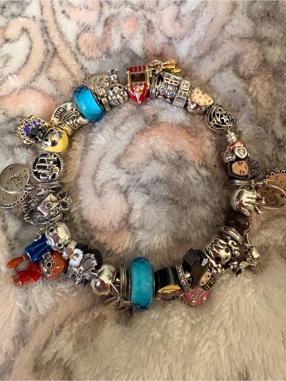 Pandora bangle with Harry Potter theme